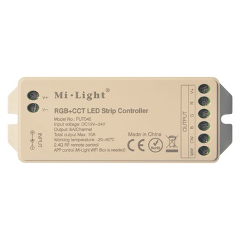 Controler inteligent 2.4GHz Wireless RF pentru banda LED RGB + Alb Variabil Mi-Light 5 Canale 15A Controler inteligent 2.4GHz Wireless RF pentru banda LED RGB + Alb Variabil Mi-Light 5 Canale 15A