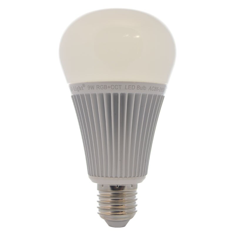 Bec LED inteligent Mi-Light 2.4GHz Wireless RF 9W RGB + Alb Variabil E27