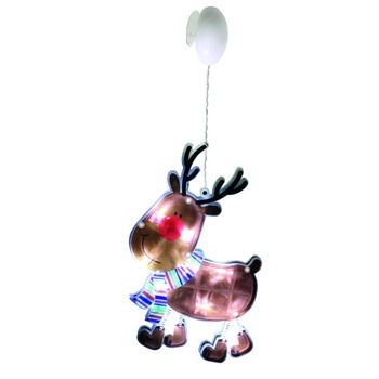 Decor fereastra Ren, cu 10 LED-uri, lumina alb rece, inaltime 26 cm Decor fereastra Ren, cu 10 LED-uri, lumina alb rece, inaltime 26 cm