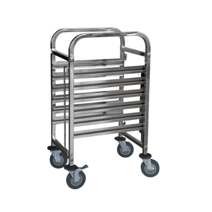 Carucior transport RAKI pentru tavi castronorm GN cu 6 nivele