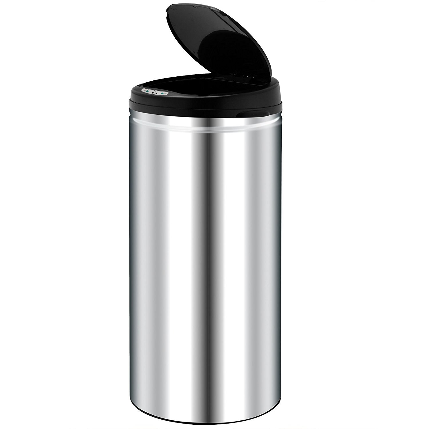 Cos de gunoi cu senzor Timeless Tools, Crom, Capacitate 52l