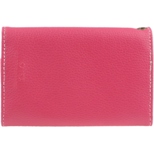 Husa protectie OMO pentru iPhone 4, 4S, Flip orizontal, Piele, Portofel, Roz