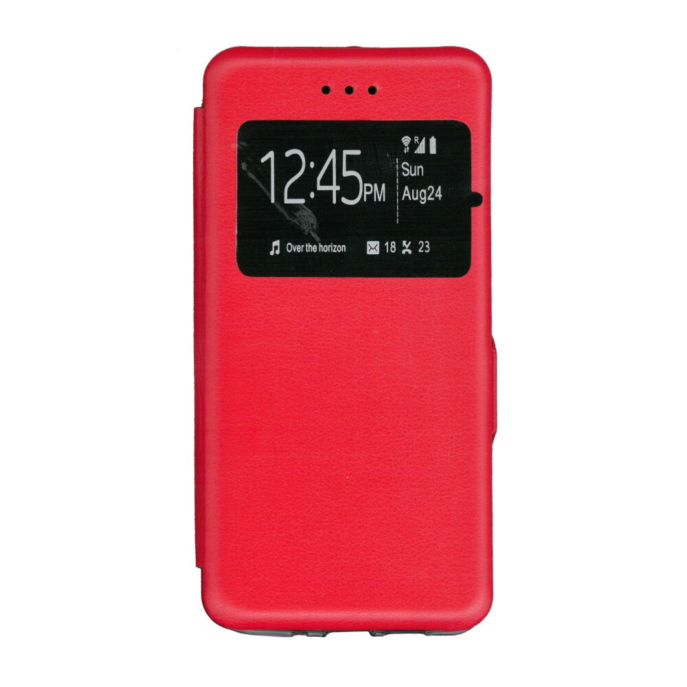 Husa de protectie tip carte, s-view, EuroCELL 360 de grade, pentru Nokia 3.1, rosu