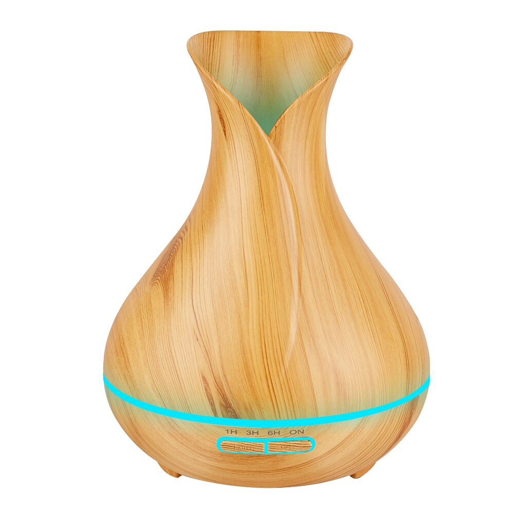 Umidificator cu ultrasunete si aromaterapie Airoma , KS-019L, 7 culori de lumina, Light Wood Grain
