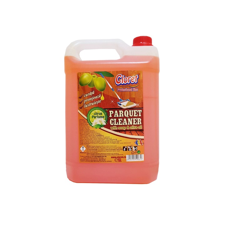 Detergent lemn si parchet, Cloret, 5 l, Parquet Cleaner