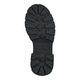 Tamaris, Ghete biker de piele cu garnituri cu tinte, Negru, 37