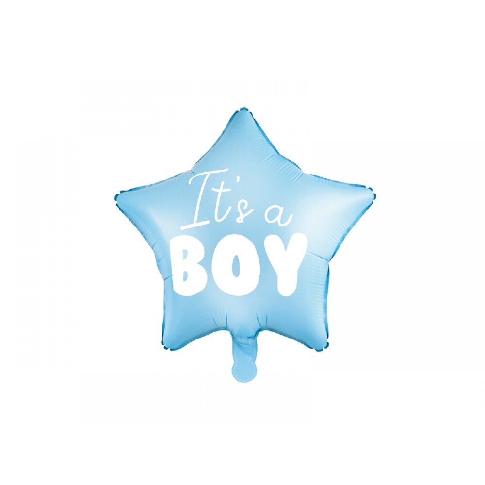 Balon folie stea, It's a boy, Bleu, 48cm