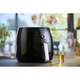 Friteuza cu aer cald Philips Airfryer XXL HD9650/90, capacitate 7.3 L, tehnologie Twin TurboStar, Tehnologie Rapid Air, QuickClean, display digital, Afisaj digital cu 5 programe de gatit presetate, negru