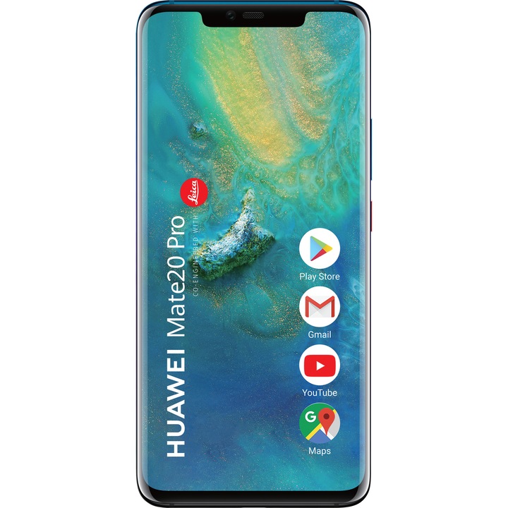 Смартфон Huawei Mate 20 Pro, Dual SIM, 128GB, 6GB RAM, 4G, Twilight