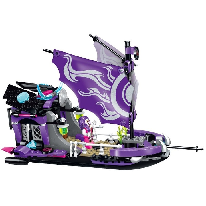 Конструктор Brick Creation Of The Gods Лодката на Злата Кралица, Многоцветен, 312 части