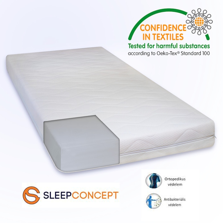 SleepConcept Fitt ortopéd matrac efidel huzattal 90x200 cm