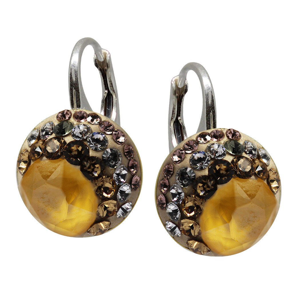 Cercei Argint 925 si Cristale, Cleo, BijouxMAG