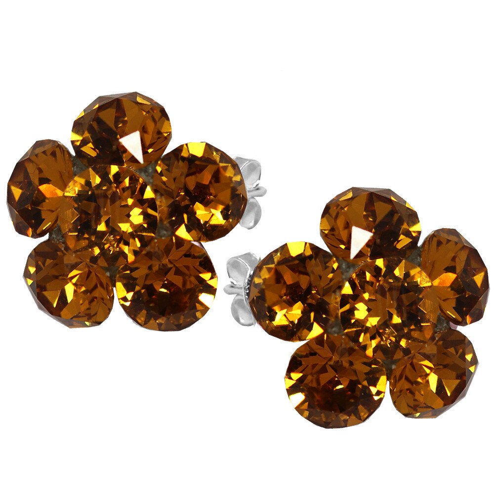 Cercei Argint 925 si CristaleTopaz, Clare, BijouxMAG