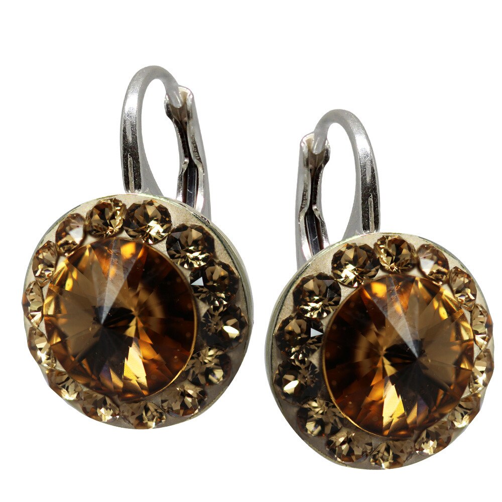 Cercei Argint 925 si Cristale, Caroline, BijouxMAG