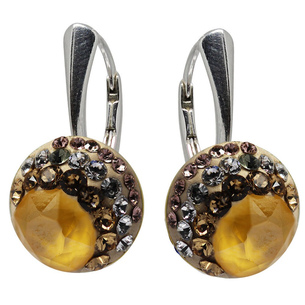 Cercei Argint 925 si Cristale, Cleo, BijouxMAG