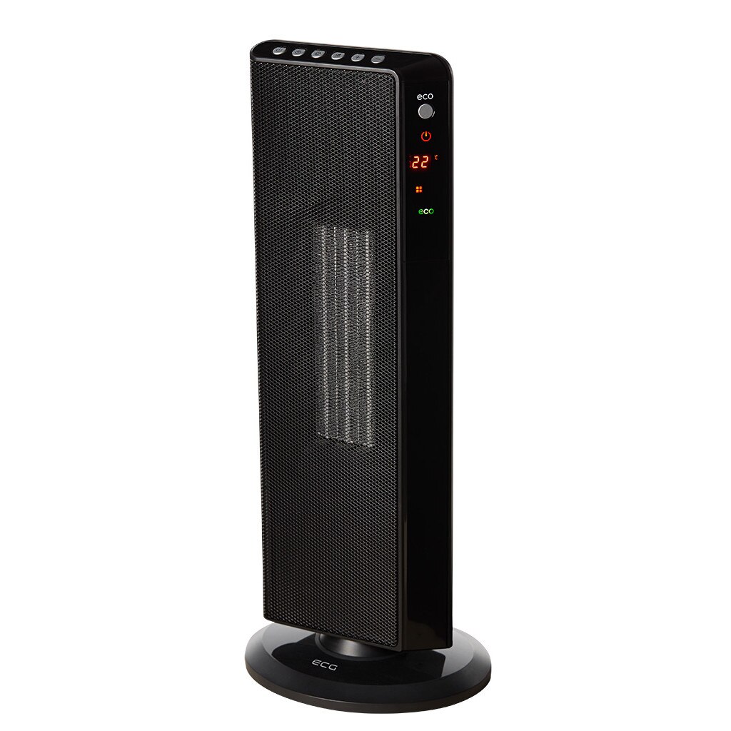 Aeroterma ceramica turn ECG KT 200 DT black, 1200/2000 W, mod ECO