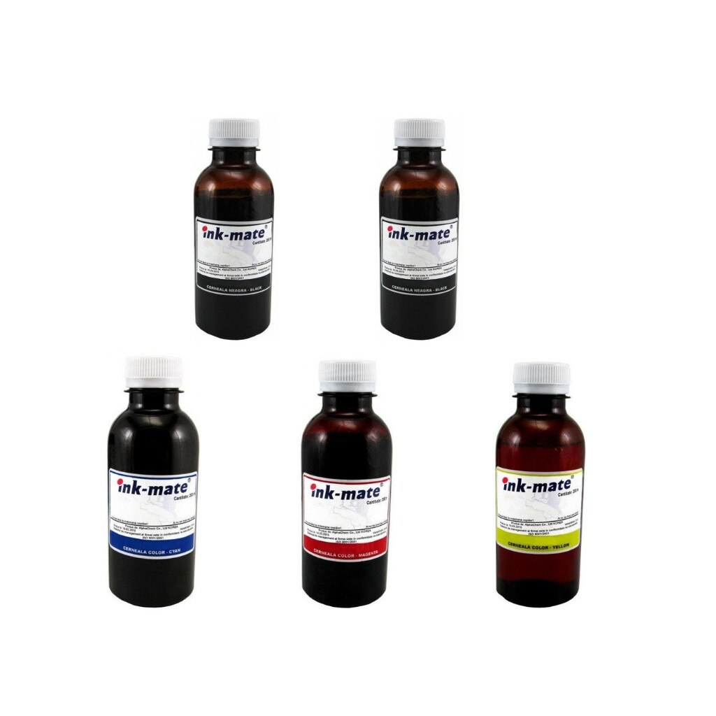 Pachet flacon refill cerneala negru x 2,cyan,magenta,galben,HP 200ml,Ink-Mate C2P23AE (934XL) x 2,C2P24AE (935XL),C2P25AE (935XL),C2P26AE (935XL)