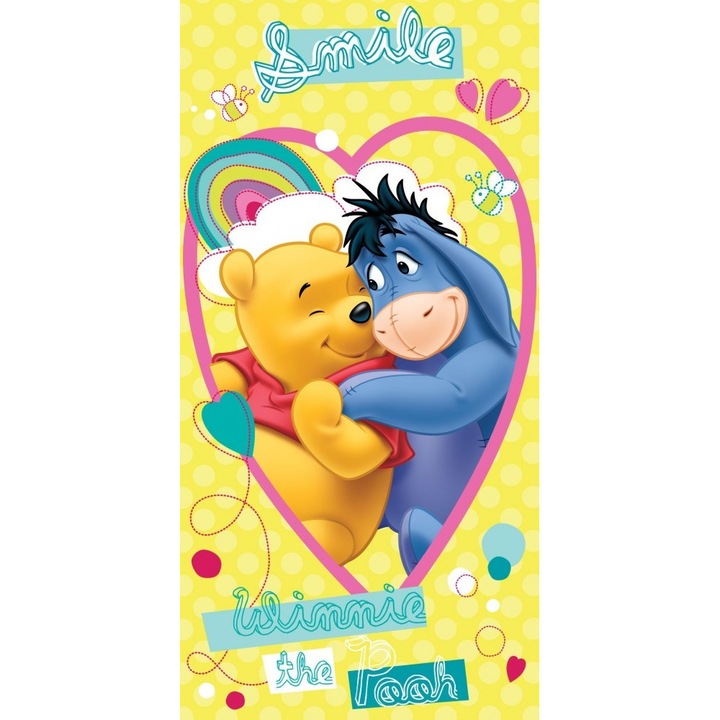 Disney Winnie the Pooh, Мечо Пух хавлия за баня, плажна хавлия 70*140см 2 бр.