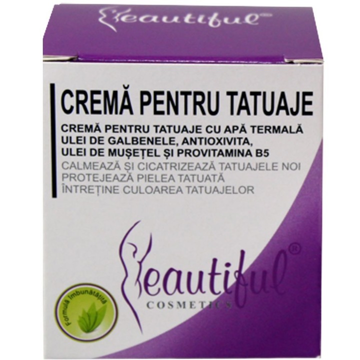 Természetes krém tetováláshoz 50 ml BEAUTIFUL COSMETICS RO