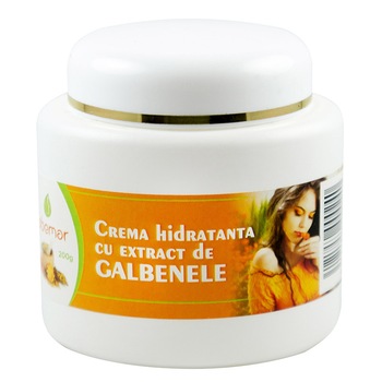 Crema hidratanta cu extract galbenele, 200 grame Crema hidratanta cu extract galbenele, 200 grame
