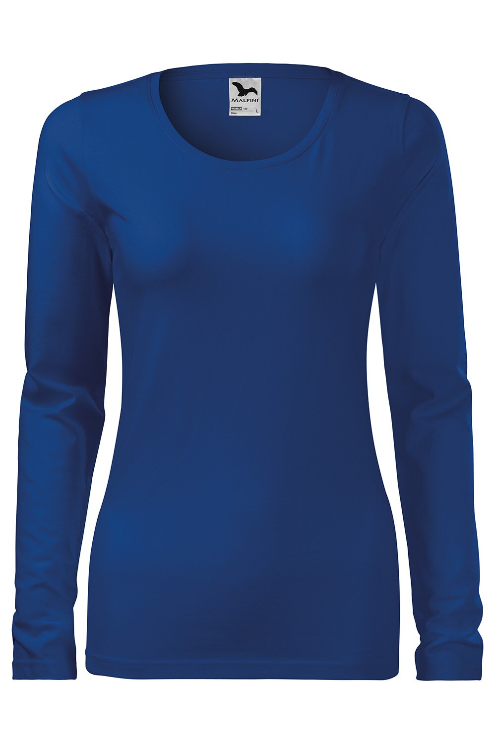 Tricou de dama Pure cu maneca lunga, bumbac, Albastru royal