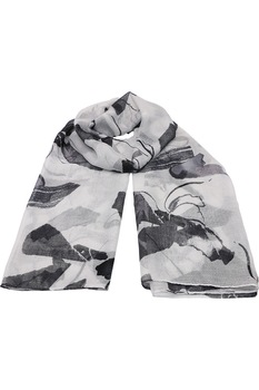Esarfa pentru femei, din poliester subtire, sezon cald, cu print abstract, Afina Li029-2 Negru Gri Esarfa pentru femei, din poliester subtire, sezon cald, cu print abstract, Afina Li029-2 Negru Gri