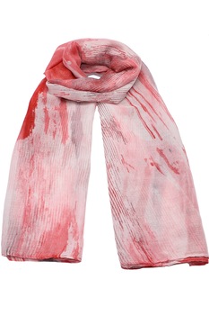 Esarfa pentru femei, din poliester subtire, sezon cald, cu print abstract, Adria Li026-4 Roz Esarfa pentru femei, din poliester subtire, sezon cald, cu print abstract, Adria Li026-4 Roz