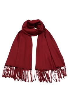 Esarfa pentru femei, din casmir, subtire, sezon rece, cu franjuri, Alice ZS-22-5 Bordo Esarfa pentru femei, din casmir, subtire, sezon rece, cu franjuri, Alice ZS-22-5 Bordo