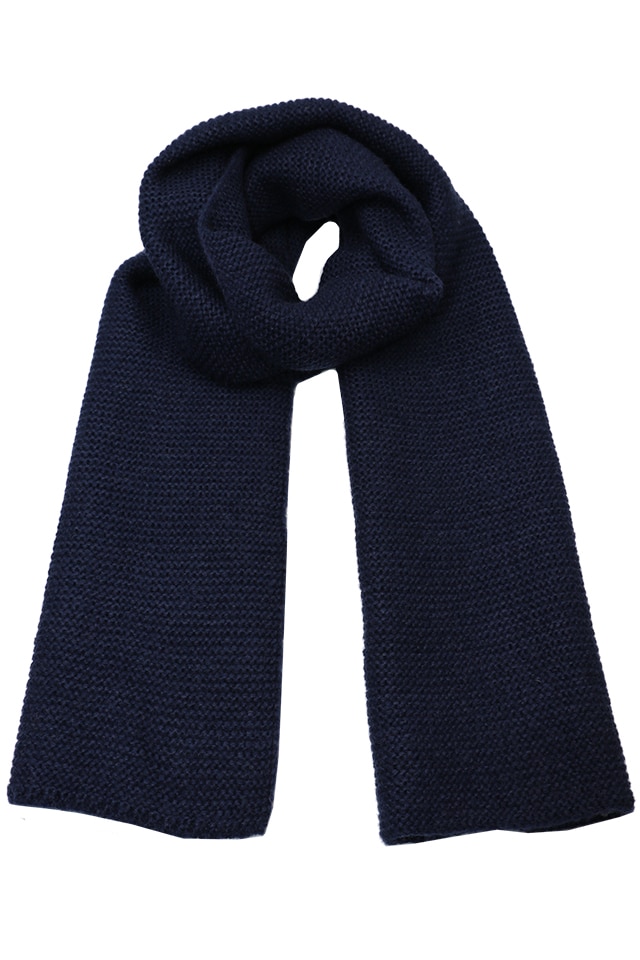 Fular pentru femei, tricotat din poliester, supradimensionat, sezon rece, Adina ZR-12-2 Albastru