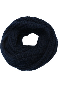 Fular circular pentru femei, tricotat din poliester, supradimensionat, sezon rece, Antonia ZR-7-5 Albastru inchis Fular circular pentru femei, tricotat din poliester, supradimensionat, sezon rece, Antonia ZR-7-5 Albastru inchis