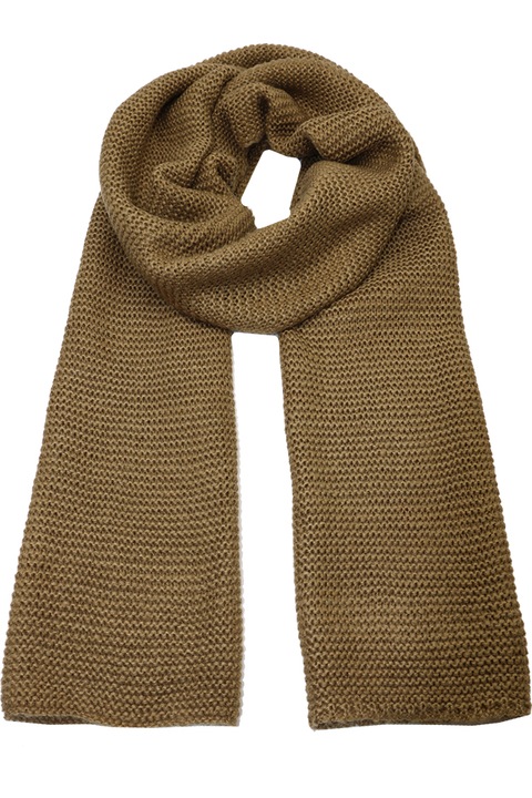 Fular pentru femei, tricotat din poliester, supradimensionat, sezon rece, Adina ZR-12-3 Khaki