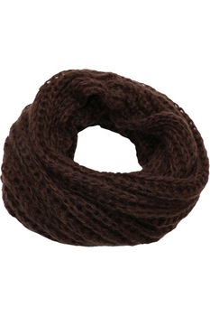 Fular circular pentru femei, tricotat din poliester, supradimensionat, sezon rece, Antonia ZR-7-2 Maro Fular circular pentru femei, tricotat din poliester, supradimensionat, sezon rece, Antonia ZR-7-2 Maro