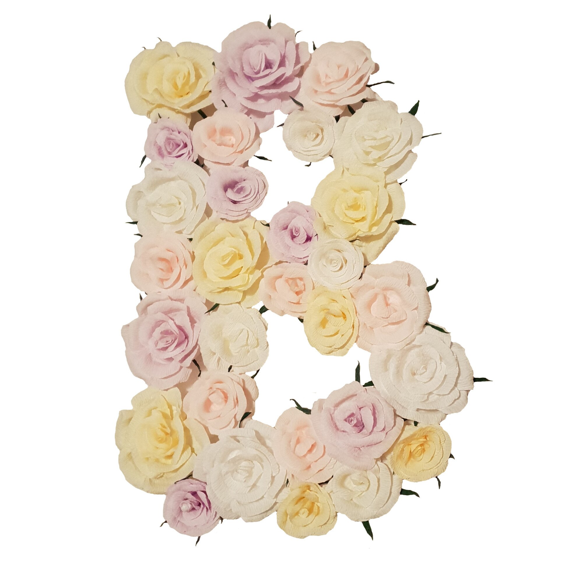 Litera volumetrica B Handmade Minis Boutique, pastel