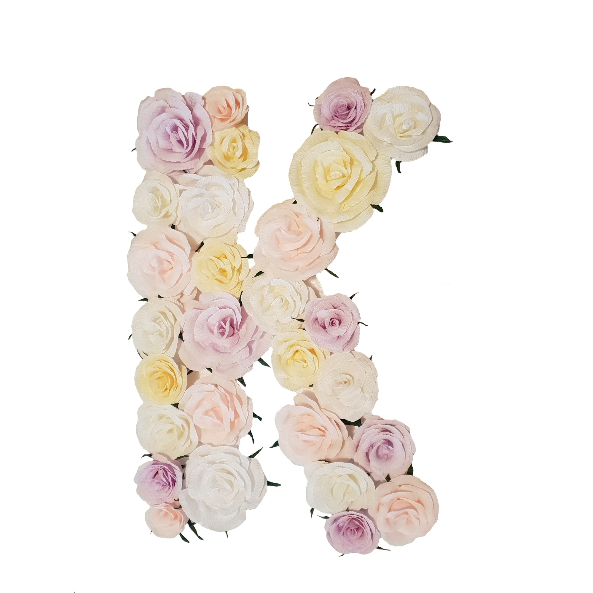 Litera volumetrica K Handmade Minis Boutique, pastel