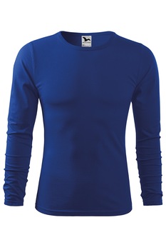 Tricou de barbati basic cu maneca lunga, Albastru royal Tricou de barbati basic cu maneca lunga, Albastru royal