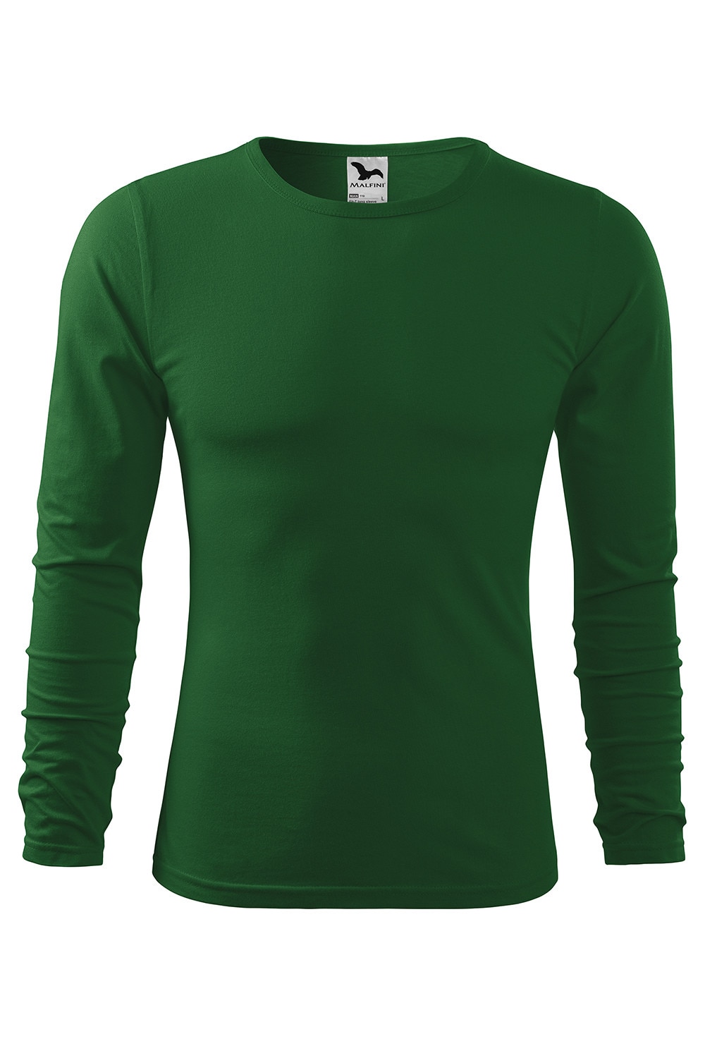 Tricou de barbati basic cu maneca lunga,Verde inchis,marime M