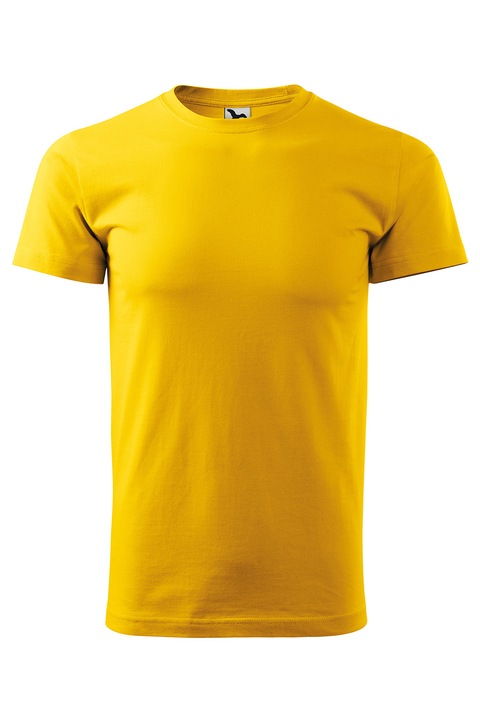 Tricou de barbati basic cu maneca scurta, Galben
