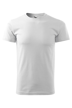 Tricou de barbati basic cu maneca scurta, Alb Tricou de barbati basic cu maneca scurta, Alb