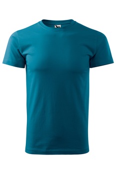 Tricou de barbati basic cu maneca scurta, Albastru petrol Tricou de barbati basic cu maneca scurta, Albastru petrol