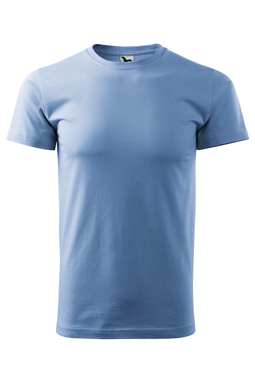 Tricou de barbati basic cu maneca scurta, Albastru deschis