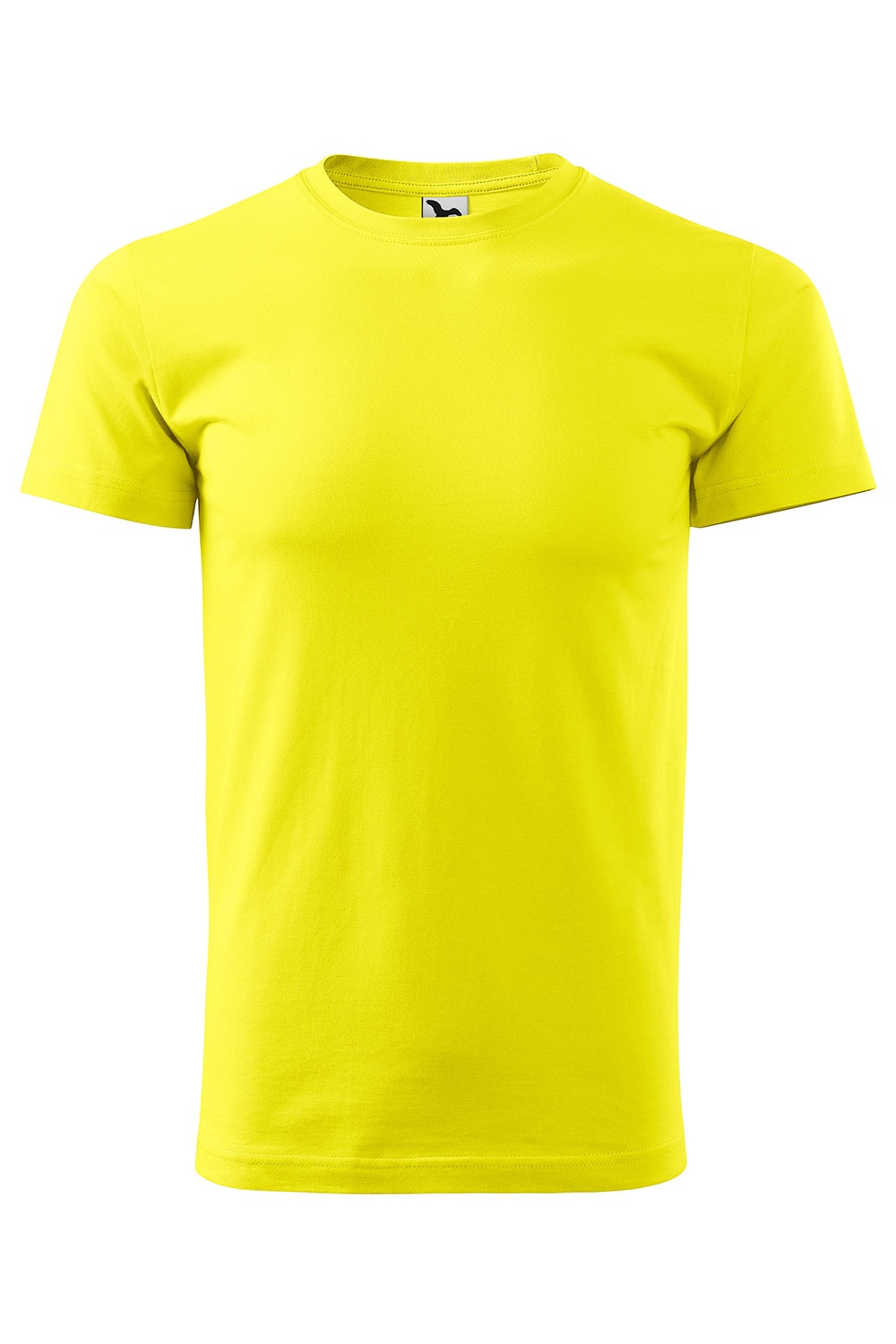 Tricou de barbati basic cu maneca scurta, Galben lamaie
