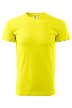 Tricou de barbati basic cu maneca scurta, Galben lamaie Tricou de barbati basic cu maneca scurta, Galben lamaie
