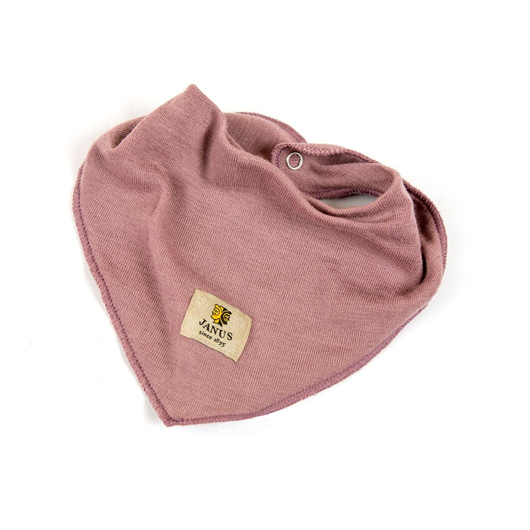 Baveta din lana merinos, Janus, Roz, 0+ luni, One size