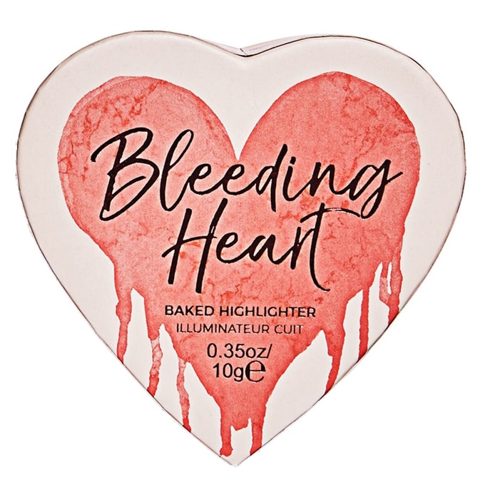 Iluminator Makeup Revolution I Heart Makeup Bleeding Heart Highlighter Pink, 10 g