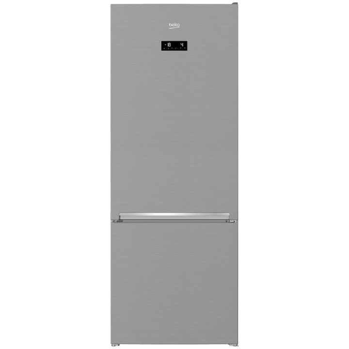 Beko RCNE560E30ZXB Kombinált hűtőszekrény, 501 L, M: 192 cm, NoFrost, Touch control, A++ energiaosztály, Metal Look