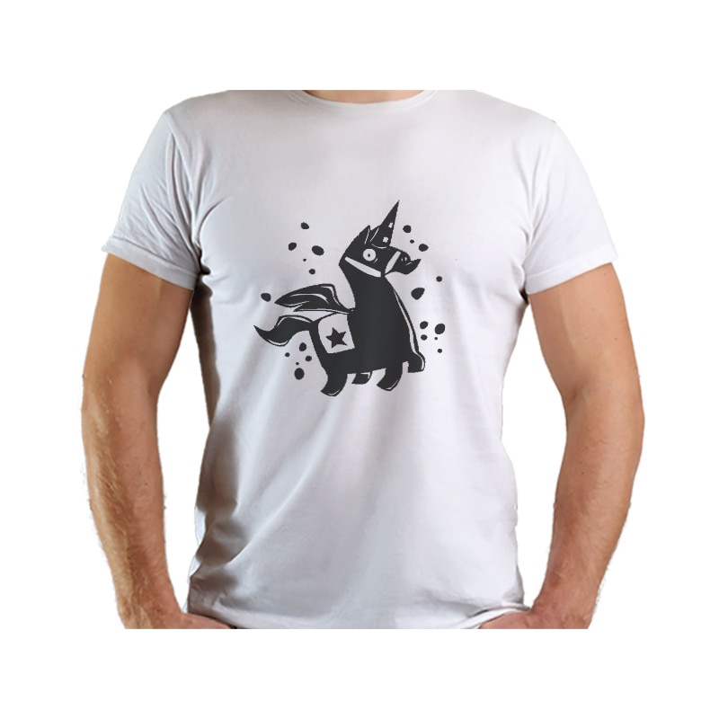 Tricou Fortnite Unicorn, Marime XL, alb