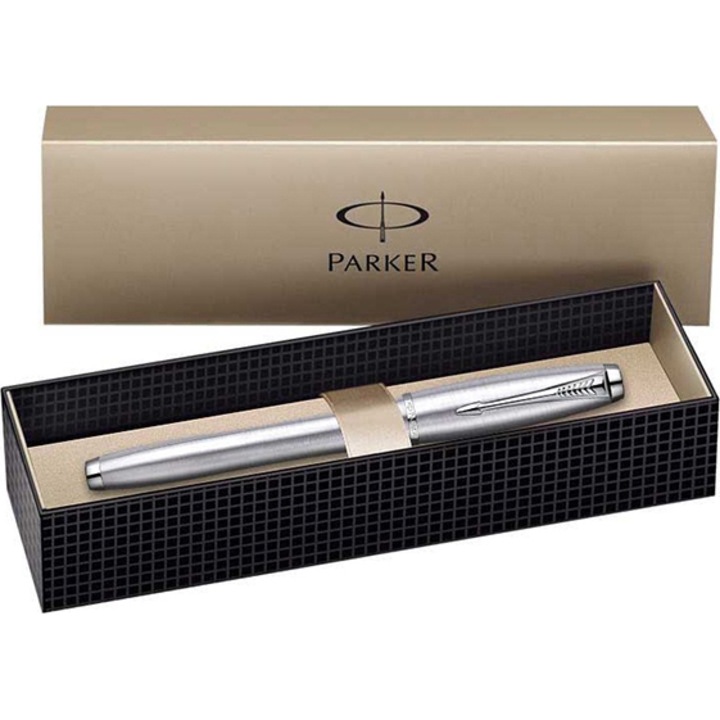 Stilou Parker Urban Stainless Steel CT, in caseta de cadou