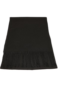 Fular pentru barbati, subtire, sezon rece, cu franjuri, Alex ZS-14-2 Negru Fular pentru barbati, subtire, sezon rece, cu franjuri, Alex ZS-14-2 Negru