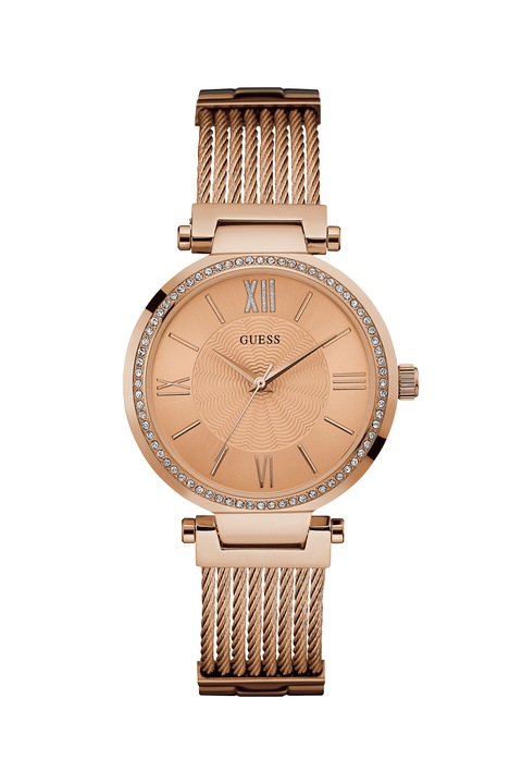 Guess, Soho karóra cirkónia kristályokkal, vörösaranyszín