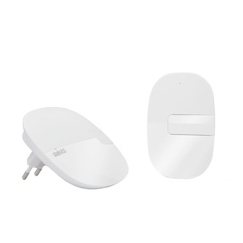 Sonerie wireless Delight, 36 tonuri, 60-95 dB, 100 m, Alb Sonerie wireless Delight, 36 tonuri, 60-95 dB, 100 m, Alb